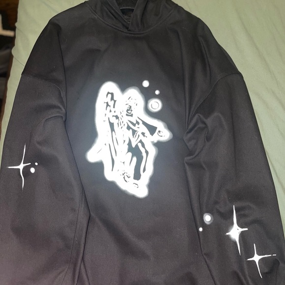 We11Done Denim Angel Hoodie - Picture 1 of 10